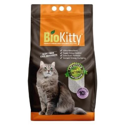 BioKitty - Biokitty Lavanta Kokulu İnce Taneli Kedi Kumu 10 LT