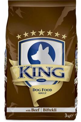 King - King Biftekli Yetişkin Köpek Maması 3 Kg