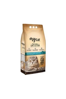Mycat - Mycat Marselia Sabun Kokulu Topaklaşan Bentonit Kalın Taneli Kedi Kumu 5lt